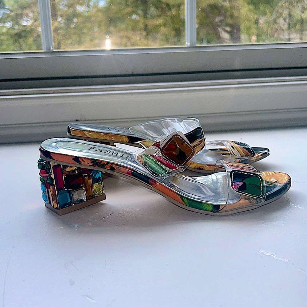 Colorful heels.